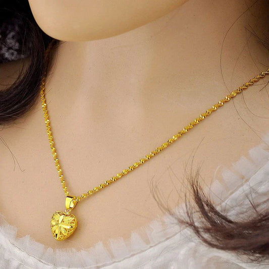 Gold Aura Heart Necklace                              (Eid Discount 💥 79 to 73 AED only)