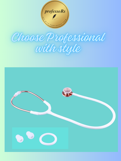White Stethoscope- Professional Grade and Stylish