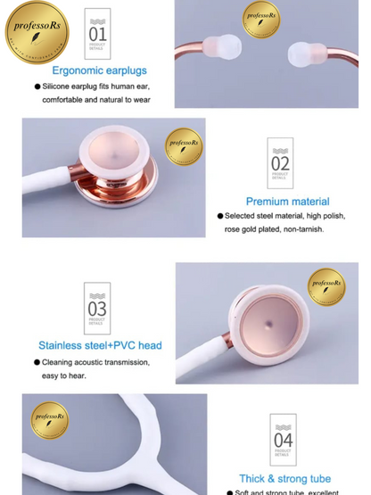 White Stethoscope- Professional Grade and Stylish