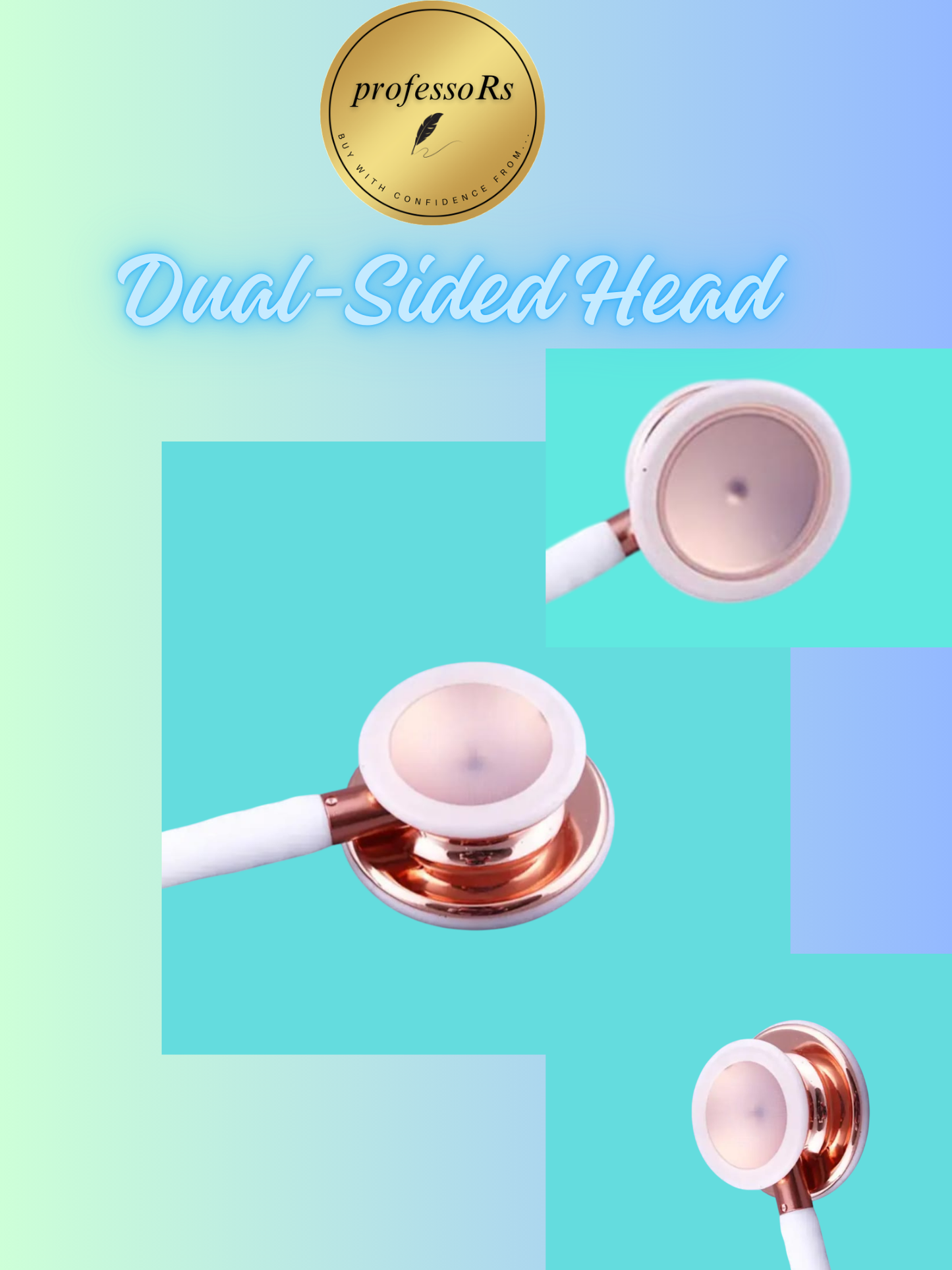 White Stethoscope- Professional Grade and Stylish